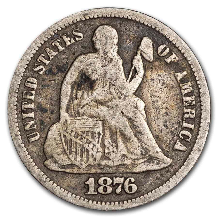 Buy 1876 Liberty Seated Dime Fine | APMEX