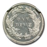 1876 Liberty Seated Dime PF-63 Cameo NGC