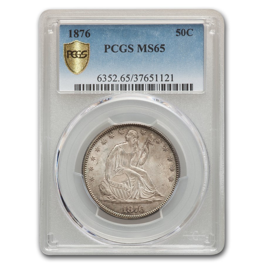 Buy 1876 Liberty Seated Half Dollar MS-65 PCGS | APMEX