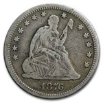 1876 Liberty Seated Quarter Fine