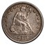 1876 Liberty Seated Quarter VF