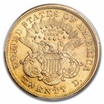 1876-S $20 Liberty Gold Double Eagle AU-58 PCGS