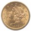 1876-S $20 Liberty Gold Double Eagle MS-60 PCGS