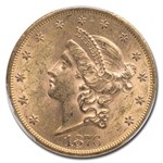 1876-S $20 Liberty Gold Double Eagle MS-61 PCGS CAC