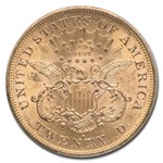 1876-S $20 Liberty Gold Double Eagle MS-61 PCGS CAC