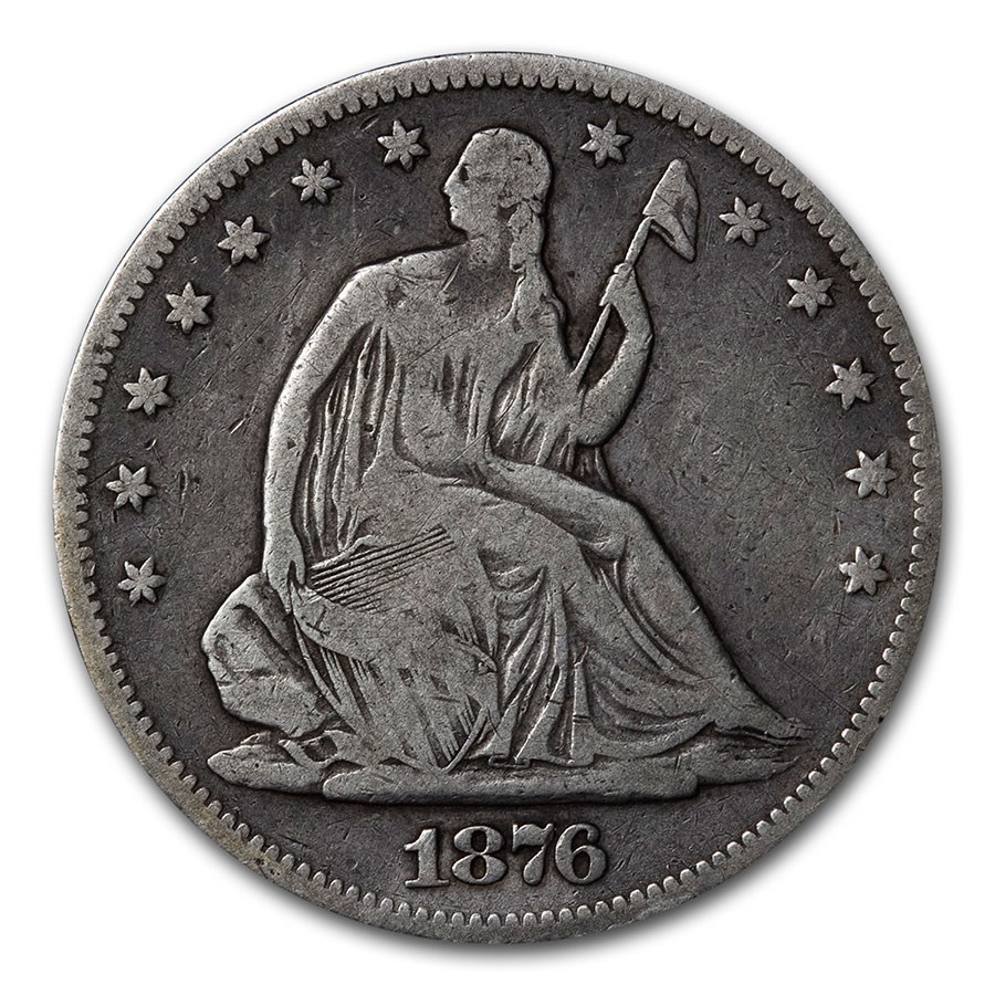 1876-S Liberty Seated Half Dollar Fine