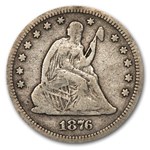 1876-S Liberty Seated Quarter Fine