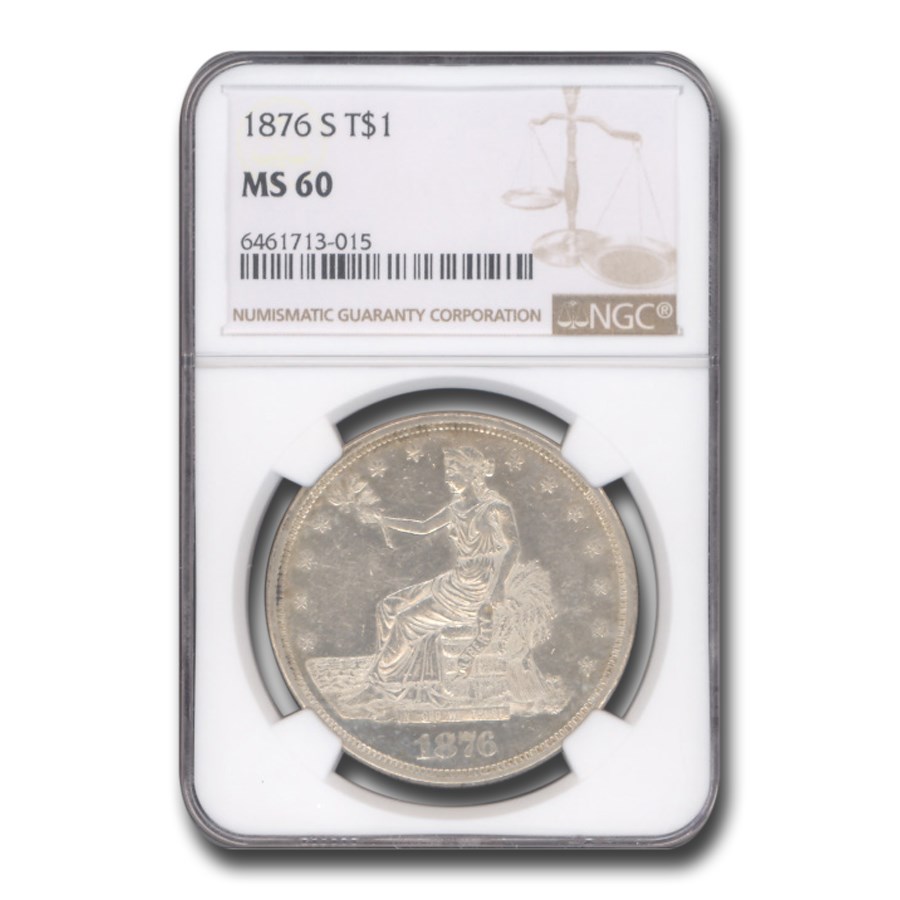 Buy 1876-S Trade Dollar MS-60 NGC | APMEX