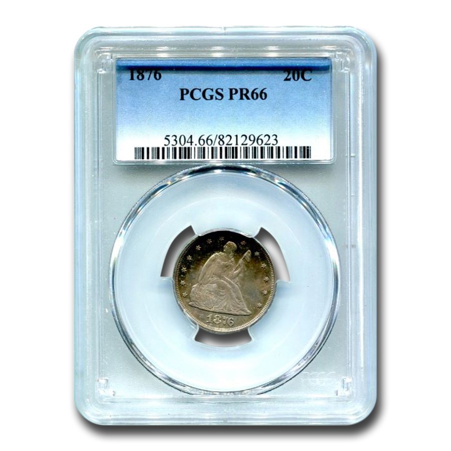 1876 Twenty Cent Piece PR-66 PCGS