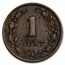 1877-1884 Netherlands Copper Cent William III Avg Circ
