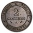 1877-1897 Third French Republic Bronze 2 Centimes VF