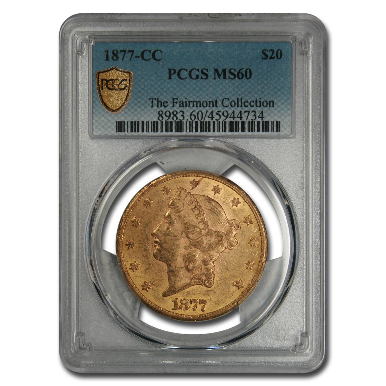 Buy 1877-CC $20 Liberty Gold Double Eagle MS-60 PCGS | APMEX