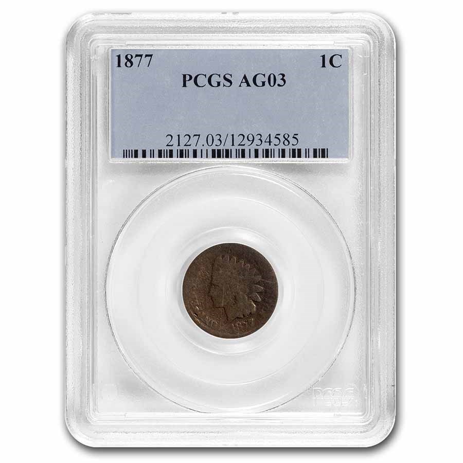 1877 Indian Head Cent AG-3 PCGS