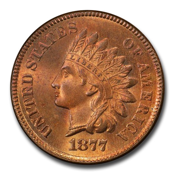 Buy 1877 Indian Head Cent MS-65 PCGS (Red) | APMEX