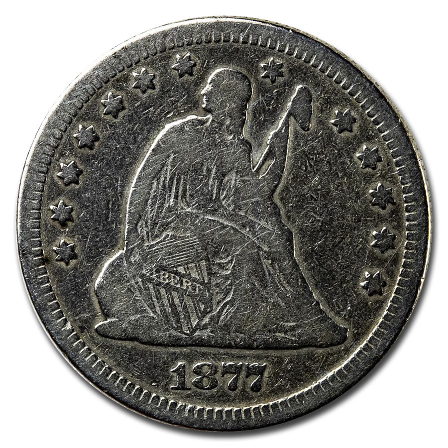 Buy 1877 Liberty Seated Quarter VG (Details) | APMEX