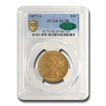 1877-S $10 Liberty Gold Eagle AU-58 PCGS CAC