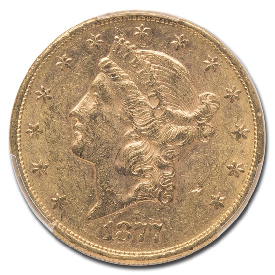 Buy 1877-S $20 Liberty Gold Double Eagle MS-60 PCGS | APMEX