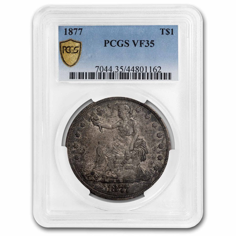 1877 Trade Dollar VF-35 PCGS