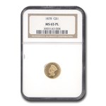 1878 $1 Indian Head Gold MS-65 NGC (PL)