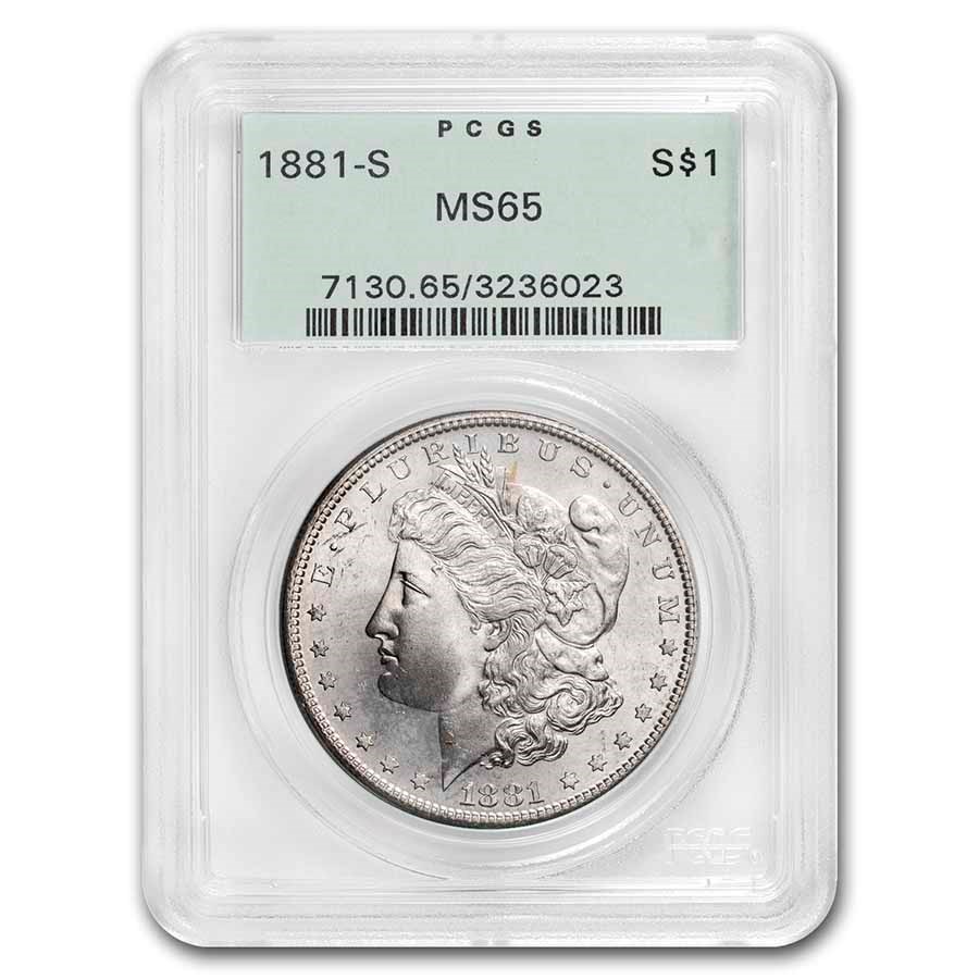 Buy 1878-1904 Morgan Dollars MS-65 PCGS (OGH, Toned) | APMEX