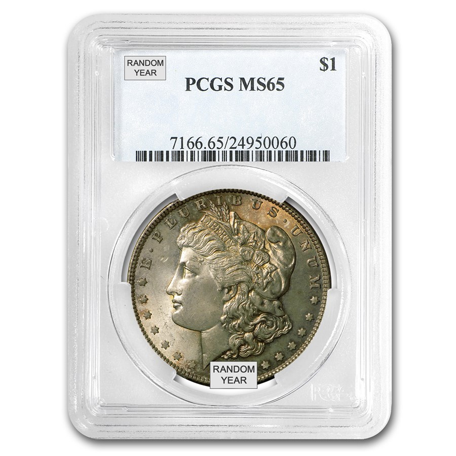 1878-1904 Morgan Dollars MS-65 PCGS (Toned, Obv/Rev)