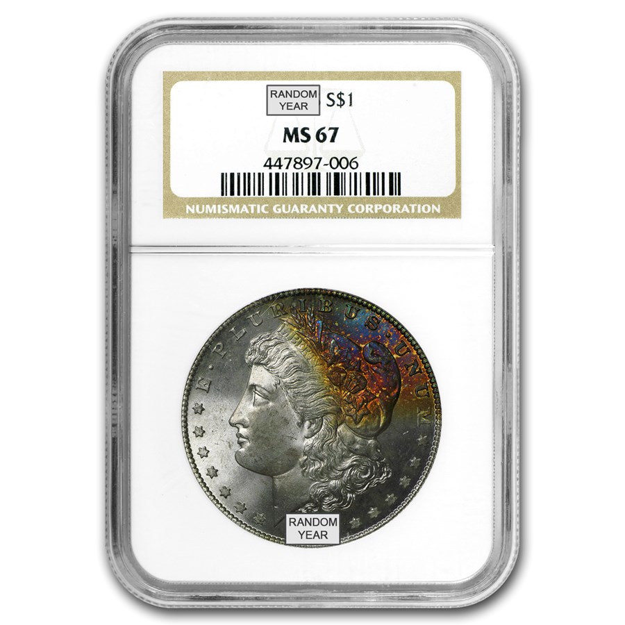 Buy 1878-1904 Morgan Dollars MS-67 NGC (Toned) | APMEX