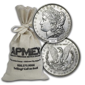 Buy 1878-1904 Morgan Silver Dollars 100-Coin Bag AU | APMEX