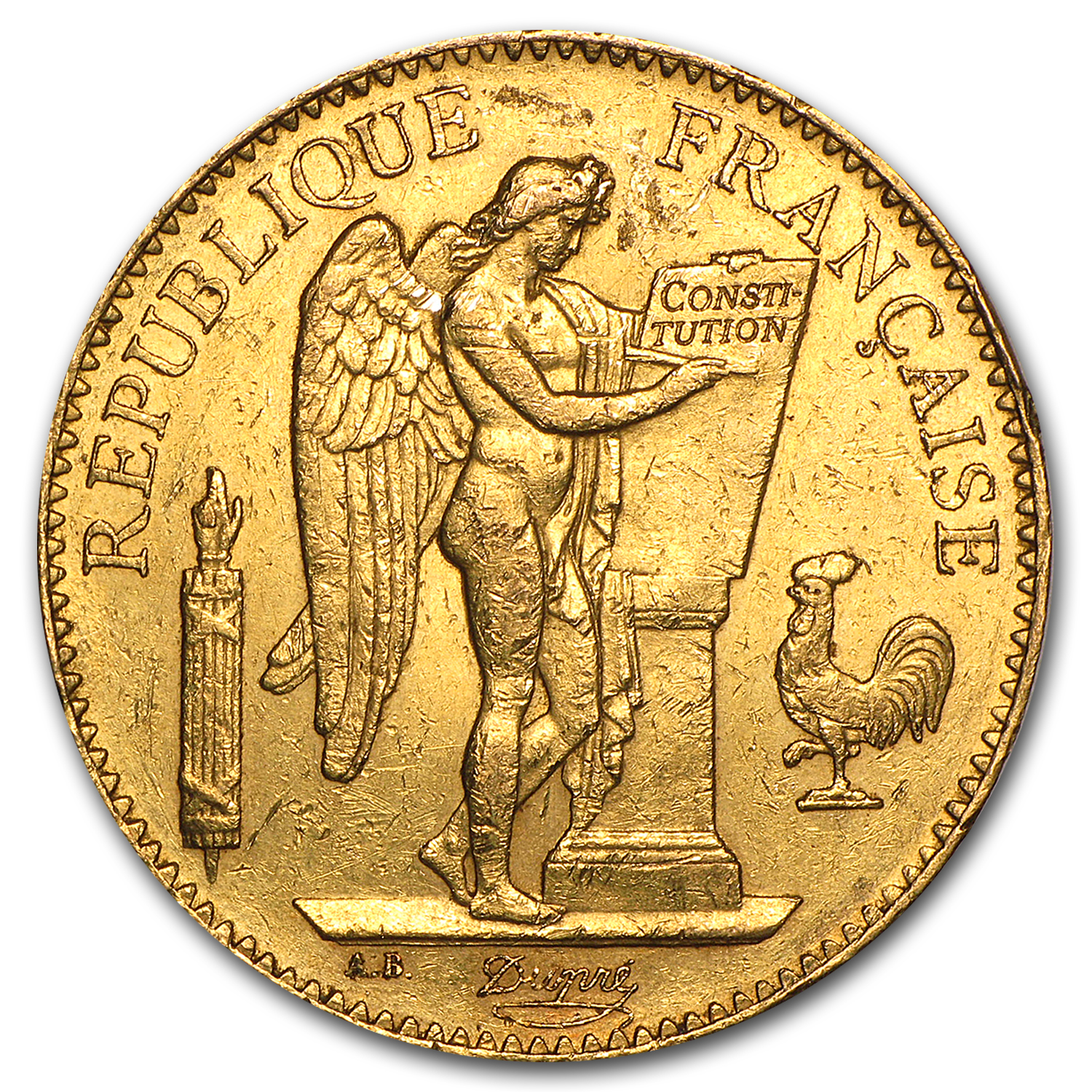 Buy 1878-1914 France Gold 100 Francs Lucky Angel (Avg Circ) | APMEX