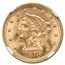 1878 $2.50 Liberty Gold Quarter Eagle MS-65 NGC