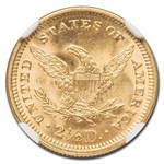 1878 $2.50 Liberty Gold Quarter Eagle MS-65 NGC