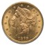 1878 $20 Liberty Gold Double Eagle MS-61 PCGS
