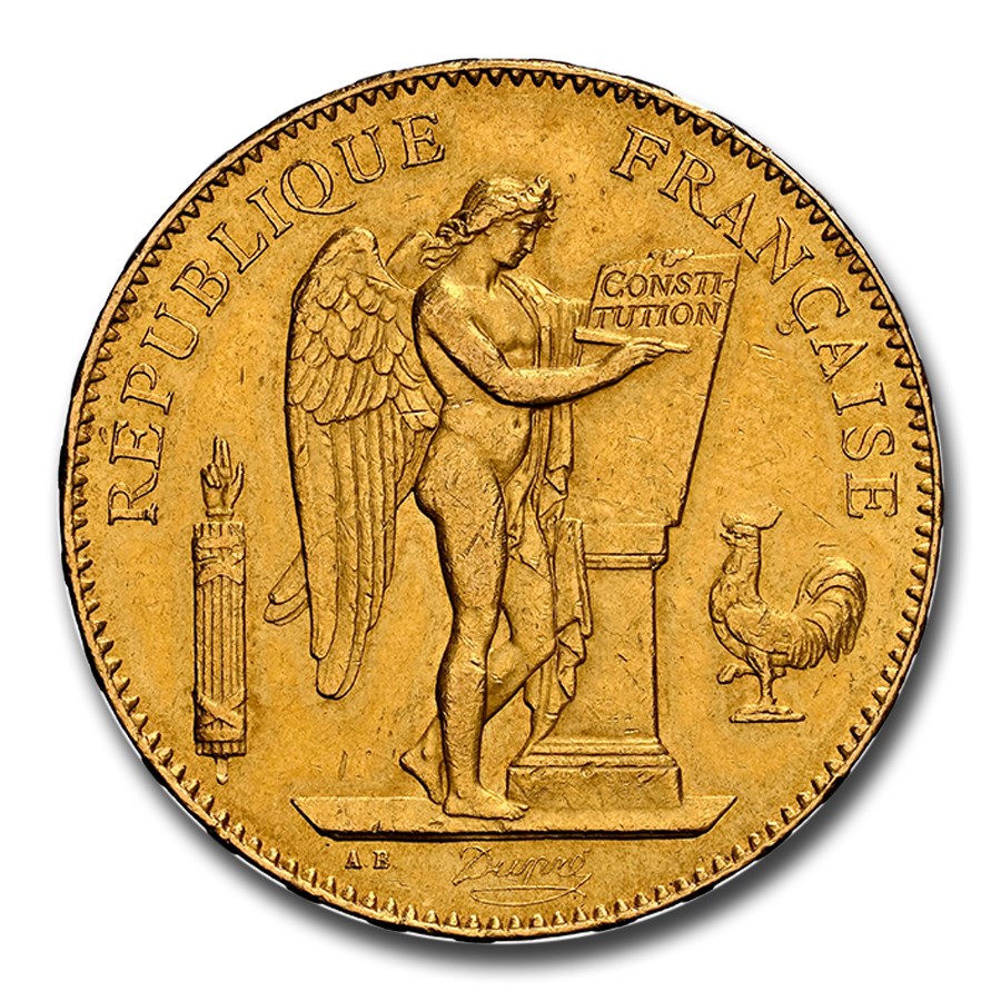 1878-A France Gold 50 Francs MS-61 NGC