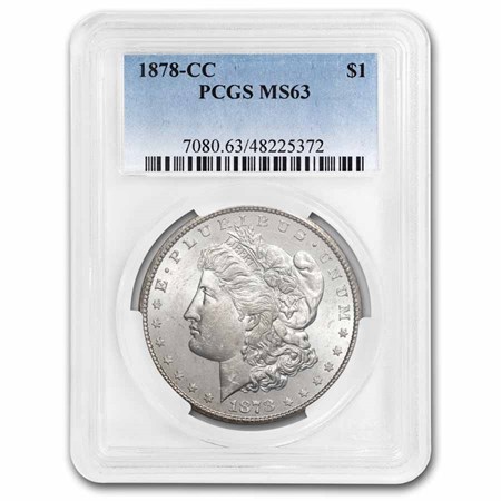 Buy 1878-CC Morgan Dollar MS-63 PCGS | APMEX