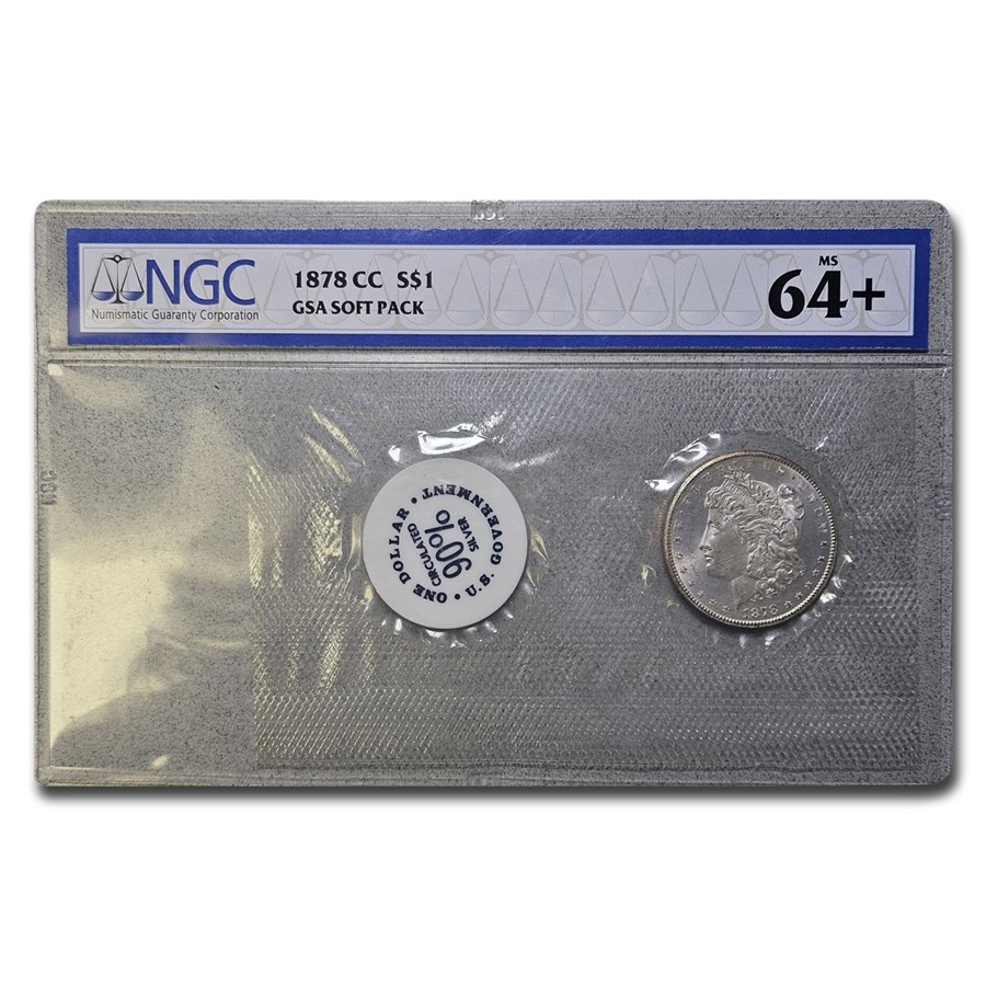 1878-CC Morgan Dollar MS-64+ NGC (Toned, GSA Soft Pack)