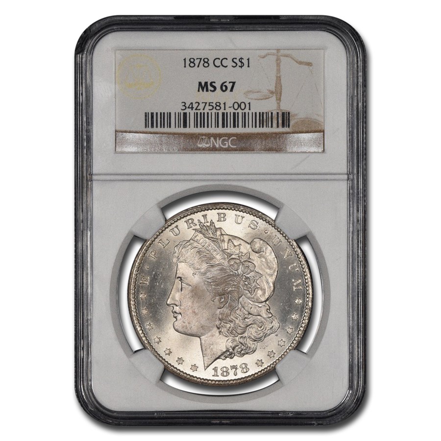 1878-CC Morgan Dollar MS-67 NGC