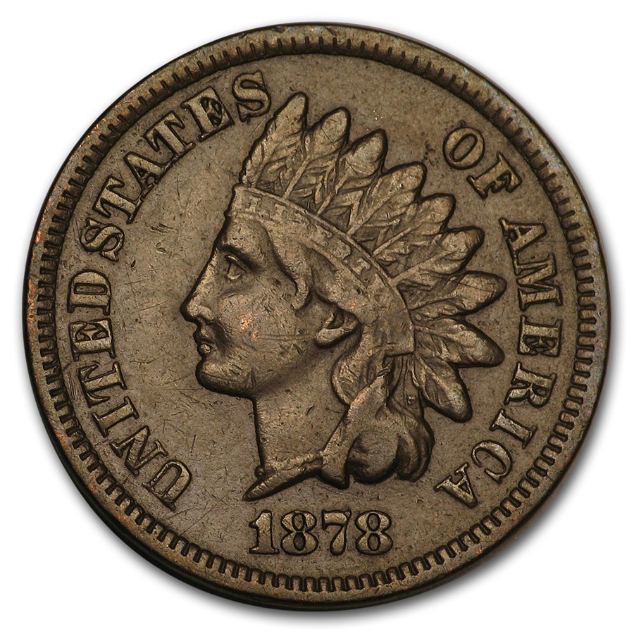 1878 Indian Head Cent XF