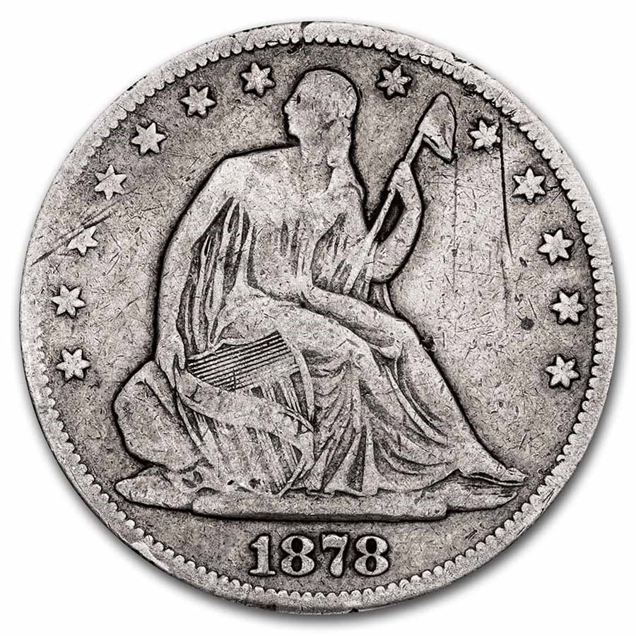 1878 Liberty Seated Half Dollar Fine