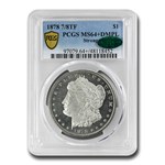 1878 Morgan Dollar 7/8 TF DMPL MS-64+ PCGS CAC (Strong)