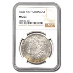 1878 Morgan Dollar 7/8 TF MS-63 NGC (Strong)