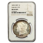 1878 Morgan Dollar 7/8 TF MS-64 NGC (DPL, VAM 38 7/5 TF)