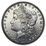 1878 Morgan Dollar 7 Tailfeathers Rev of 79 BU Details (Cleaned)