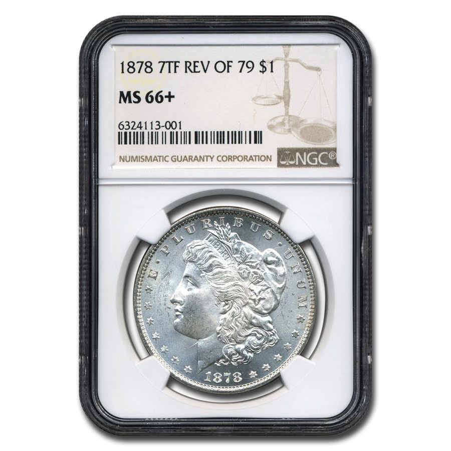 Buy 1878 Morgan Dollar 7 TF MS-66+ NGC ( Reverse of 79) | APMEX