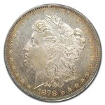 1878 Morgan Dollar 7 TF Rev of 78 MS-65 CACG (PL)