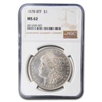 1878 Morgan Dollar 8 TF MS-62 NGC (VAM 21)