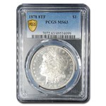 1878 Morgan Dollar 8 TF MS-63 PCGS