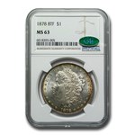 1878 Morgan Dollar 8TF MS-63 NGC CAC