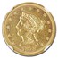 1878-S $2.50 Liberty Gold Quarter Eagle MS-61 NGC