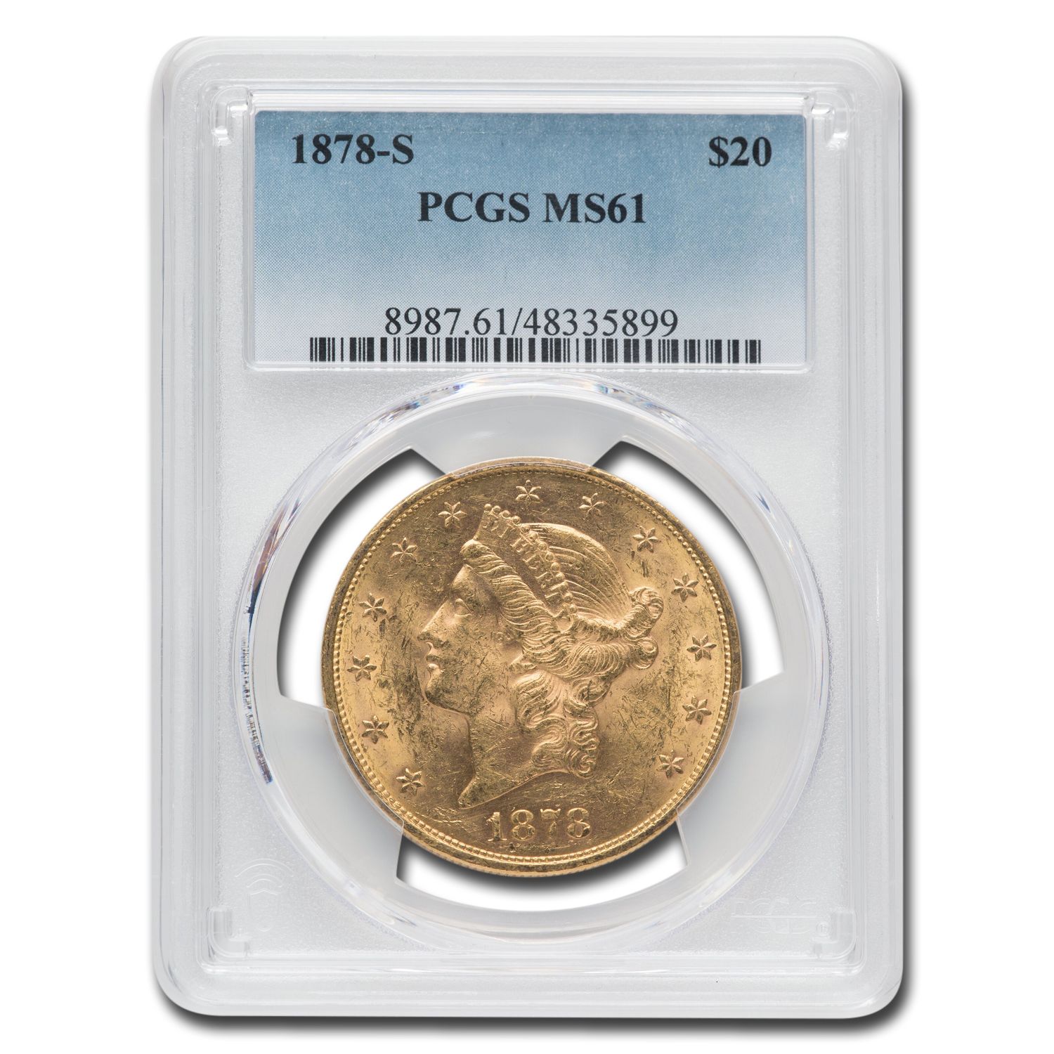 Buy 1878-S $20 Liberty Gold Double Eagle MS-61 PCGS | APMEX