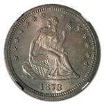 1878-S Liberty Seated Quarter MS-65 NGC