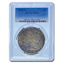 1878-S Morgan Dollar MS-63 PCGS (Obv & Rev Toning)